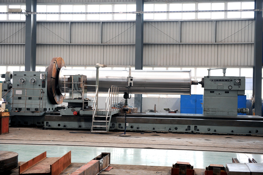 Large reel processing machine