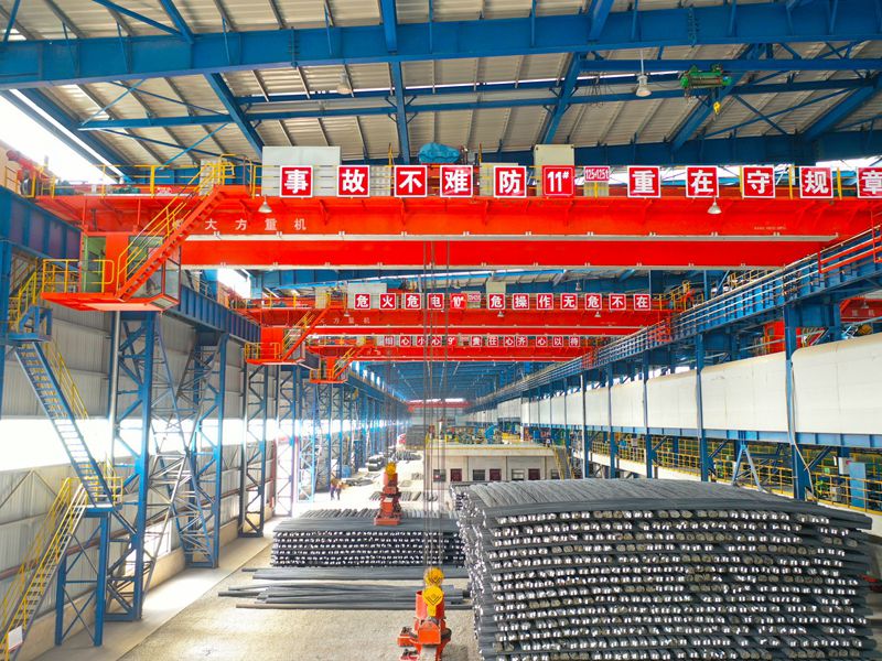 Minyuan Iron and Steel Co., Ltd. -- Batch electromagnetic hanging beam crane