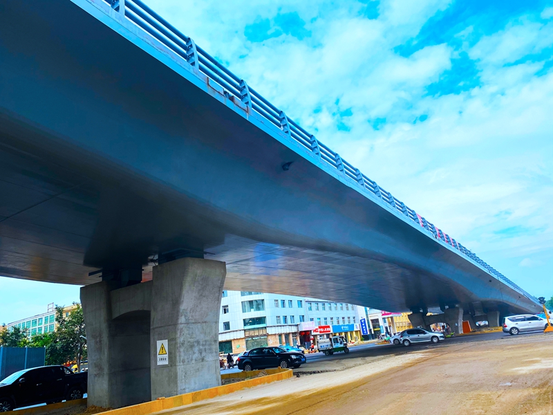 China Railway 17th Bureau Qingdao New Airport High speed Connecting Line Steel Composite Beam (6300t)