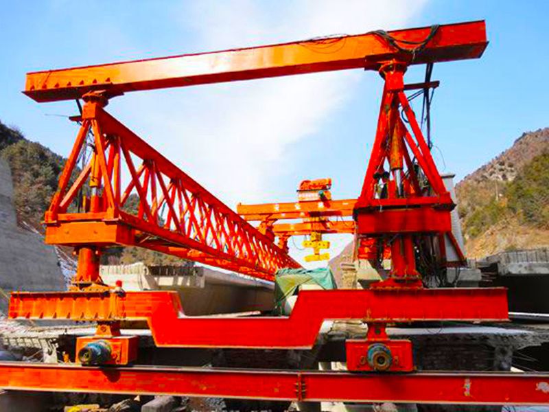 Exported to Algeria - JQJ125t+125t bridge erecting machine